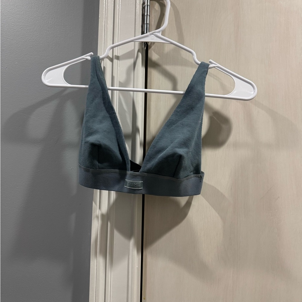 SKIMS Cotton Rib Plunge Bralette